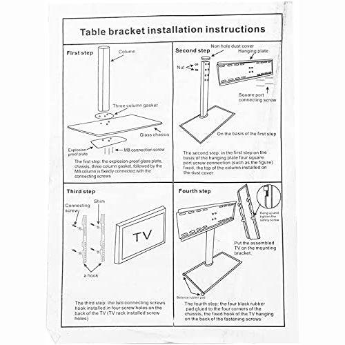 24 - 42" LED TV Table top Stand Base legs Bracket Desk Mount Universal - GADGET WAGON Desk Arm