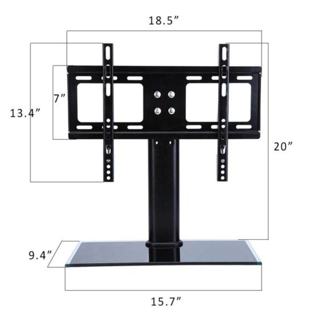 24 - 42" LED TV Table top Stand Base legs Bracket Desk Mount Universal - GADGET WAGON Desk Arm