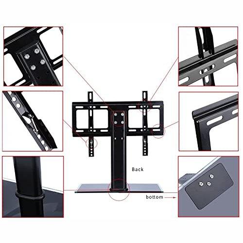 24 - 42" LED TV Table top Stand Base legs Bracket Desk Mount Universal - GADGET WAGON Desk Arm