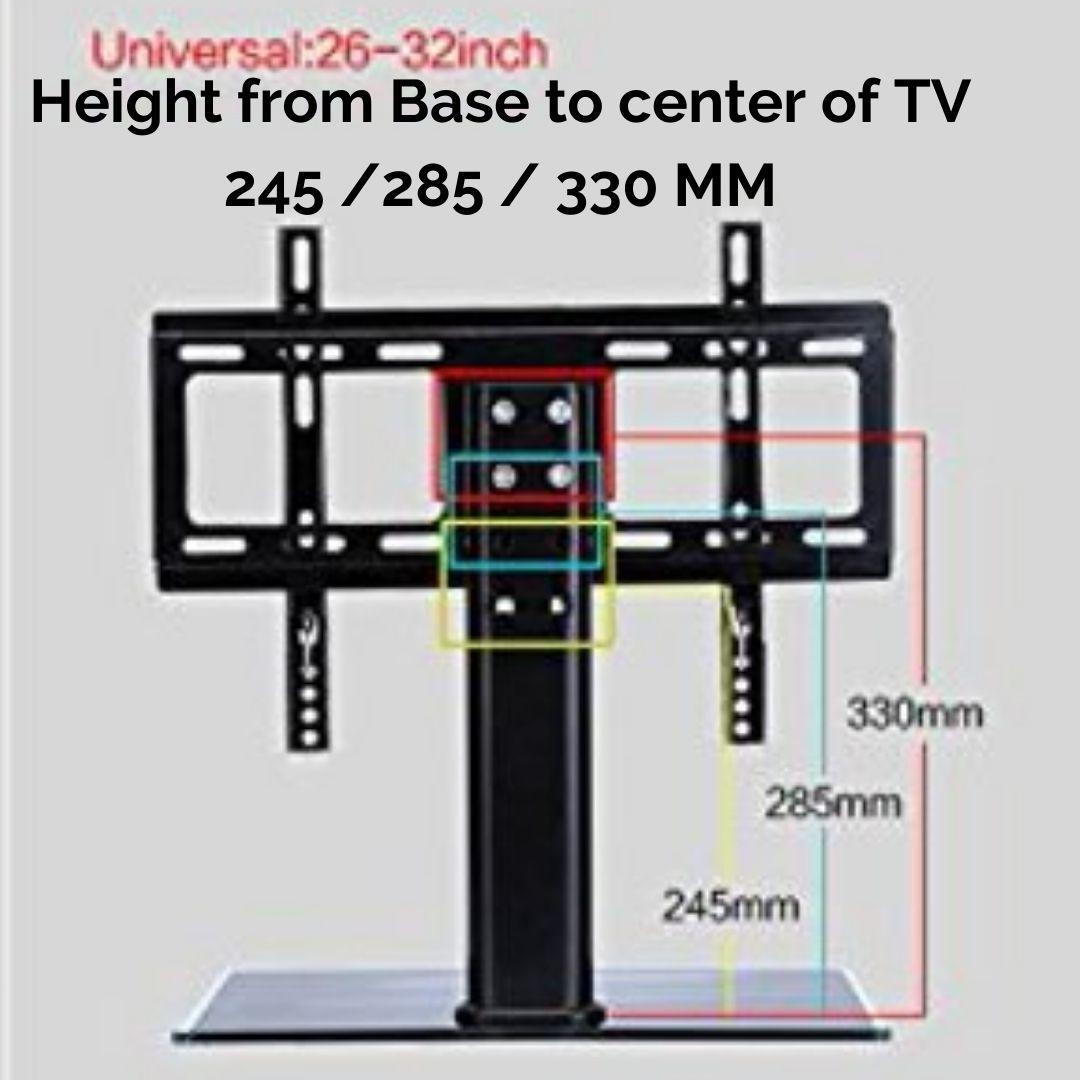 24 - 42" LED TV Table top Stand Base legs Bracket Desk Mount Universal - GADGET WAGON Desk Arm