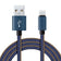 2.4A Micro USB Fast Charge and sync Data Transfer Cable 1 Meter Denim Coating Material