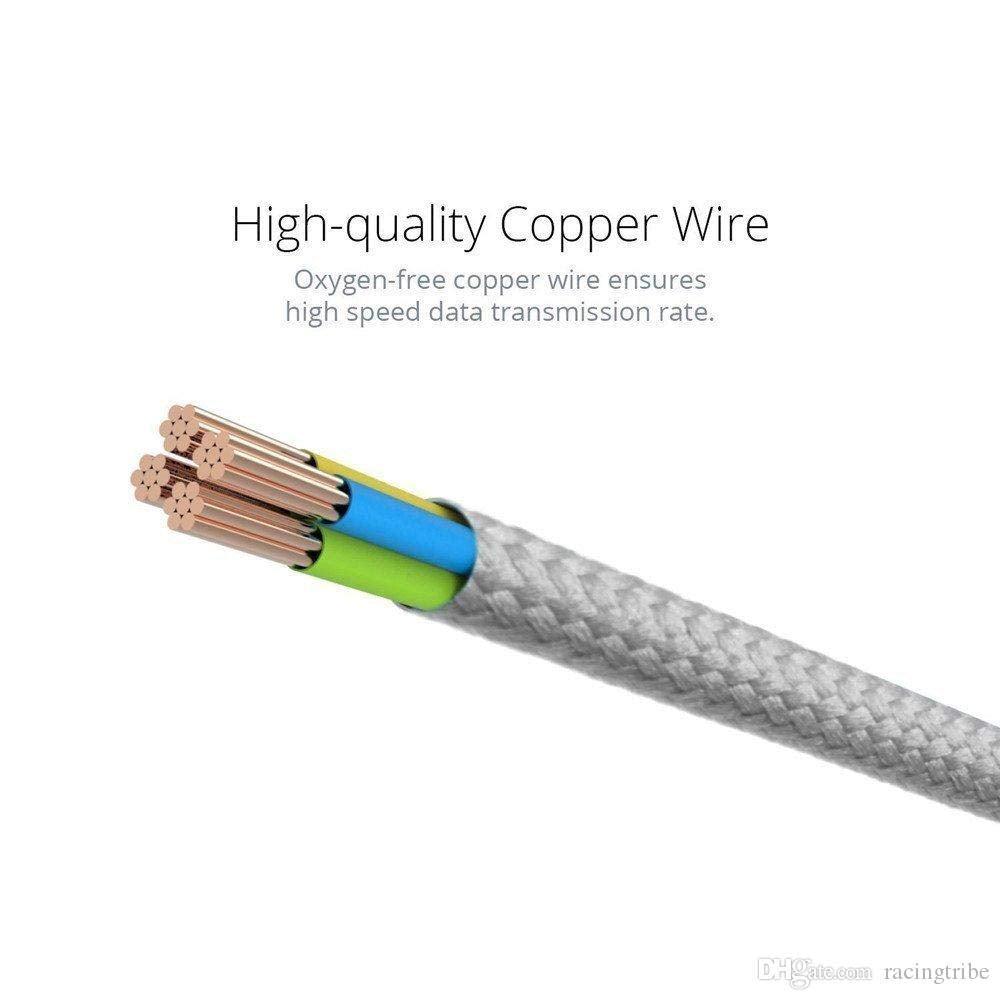2.4A Type C Fast Charge and sync Data Transfer Cable 1 Meter Leather Finish - GADGET WAGON ELECTRONIC_CABLE