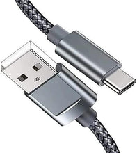2.4A Type C Fast Charge and sync Data Transfer Cable 1 Meter Nylon Braided - GADGET WAGON ELECTRONIC_CABLE