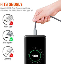 2.4A Type C Fast Charge and sync Data Transfer Cable 1 Meter Nylon Braided - GADGET WAGON ELECTRONIC_CABLE