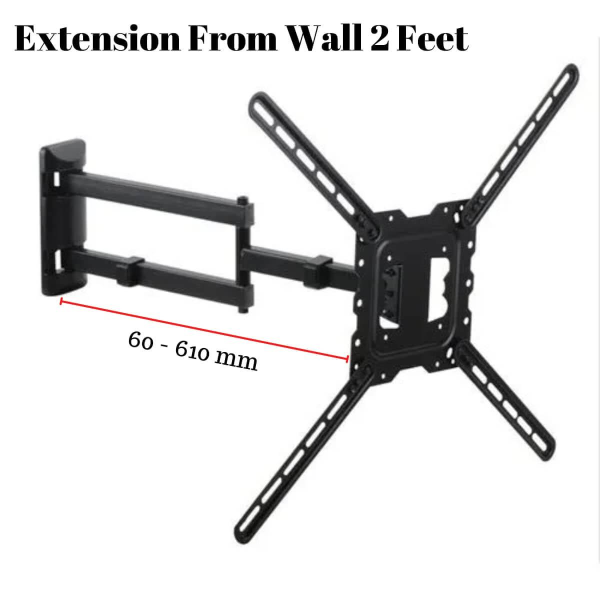 49 - 75 Inch 2 feet extendable Wall Mount for LED TV Flat Panel & Curved screens