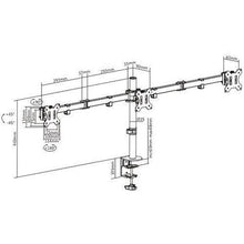 3 Monitor Desk Arm Mount 13 - 27