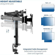 3 Monitor Desk Arm Mount 13 - 27