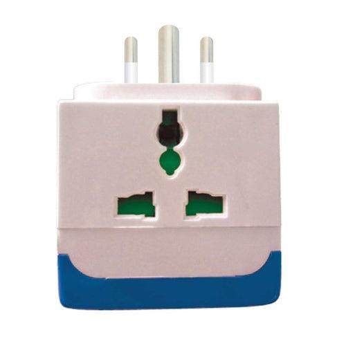 3 pin 3 socket Multi Plug with Safety Shutter Universal Converter - GADGET WAGON ACCESSORY_OR_PART_OR_SUPPLY