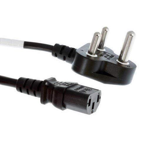 3 Pin Power Cord for Desktop, CPU,PC, Machines and Other deivces 220V - GADGET WAGON CABLE_OR_ADAPTER