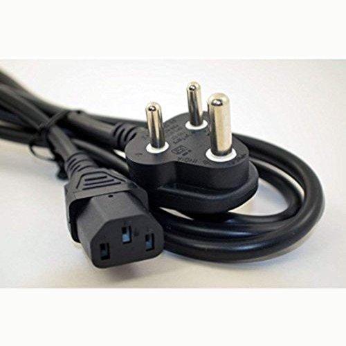 3 Pin Power Cord for Desktop, CPU,PC, Machines and Other deivces 220V - GADGET WAGON CABLE_OR_ADAPTER