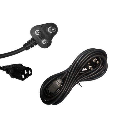 3 Pin Power Cord for Desktop, CPU,PC, Machines and Other deivces 220V - GADGET WAGON CABLE_OR_ADAPTER