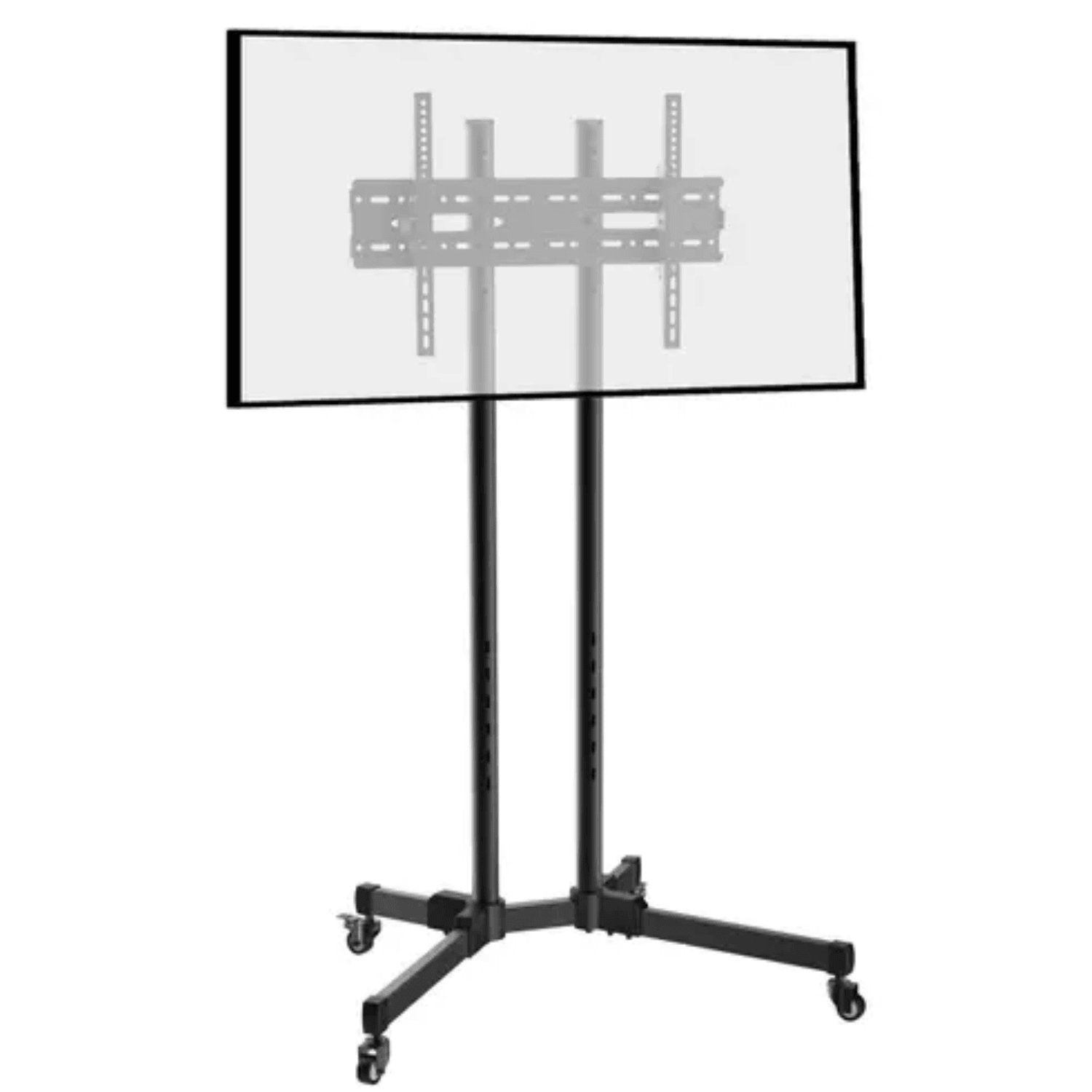 32-70 Inch LED TV Cart Stand with Lockable Wheels | Portable TV Stand for TVs up to 50Kgs - GADGET WAGON TV CARTS