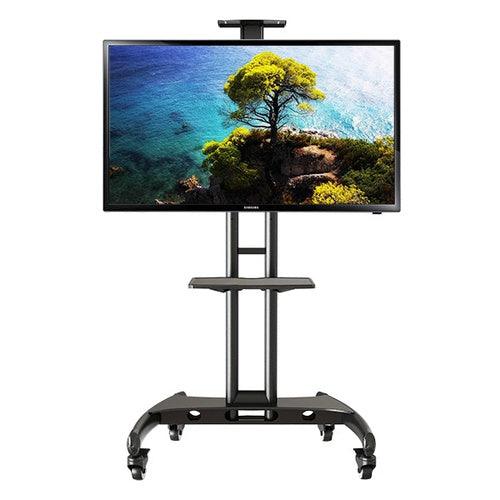 32 - 70" LED LCD TV Portable Rolling Wheel Stand VC & AV Shelf Cart Trolley free shipping