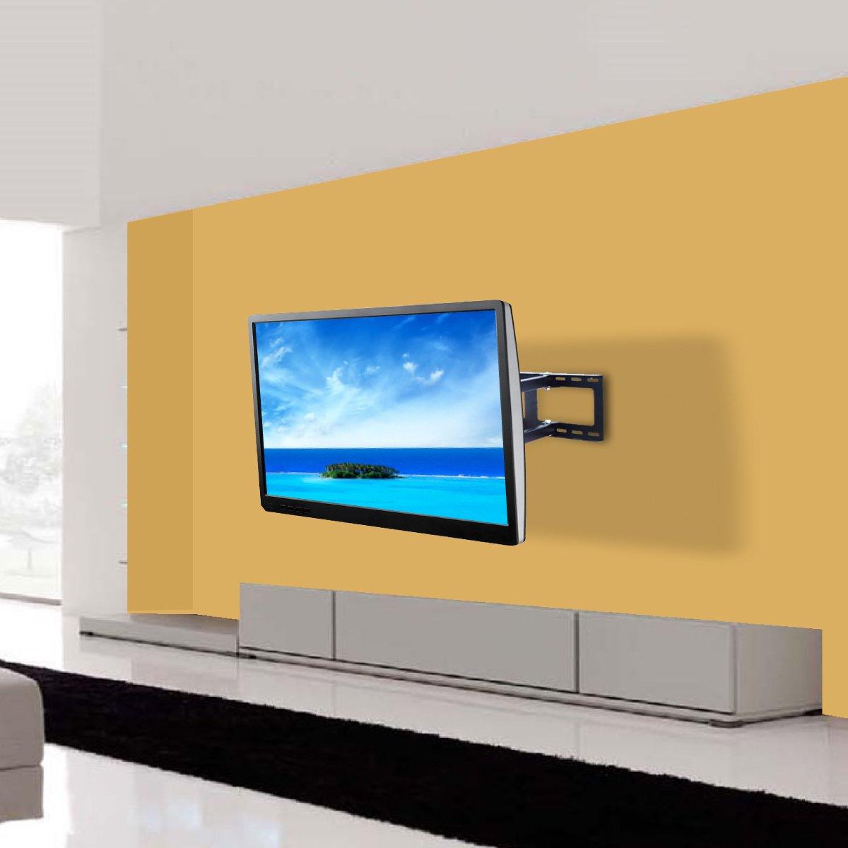 32 - 75 Inch LED TV Wall Mount Full Motion , Swivel & Tilt VESA 600X400 mm - GADGET WAGON TV Wall & Ceiling Mounts