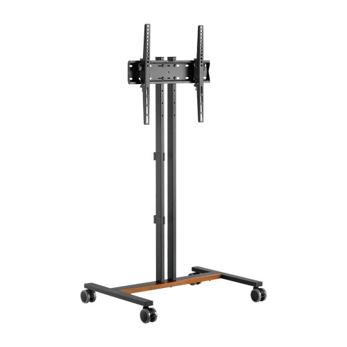 32 to 65 Inch LED Portable Rolling TV Stand for Home | Adjustable Height & Angle | Sturdy & Durable FS47-44T-01 - GADGET WAGON TV CARTS