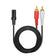 3.5mm Stereo Female Jack to 2 RCA Female Jack Audio Adapter Y Splitter Cable Gold Plated