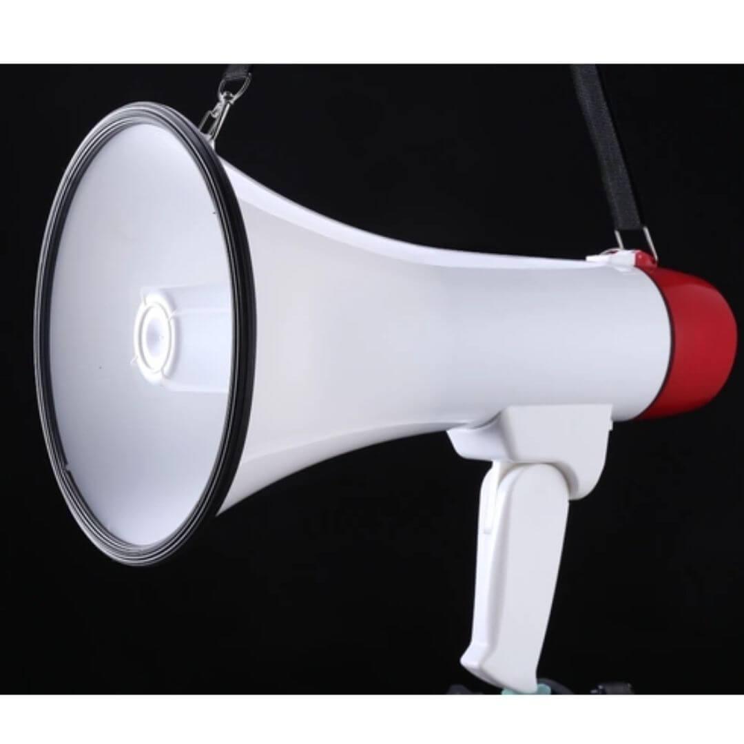 40W Megaphone Handheld Rechargeable Siren/Sound Recording/USB/Aux/TF