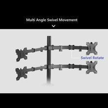 4 Monitor Desk Clamp Arm Stand for 13-27 inch Screens Stand - GADGET WAGON