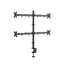 4 Monitor Desk Clamp Arm Stand for 13-27 inch Screens Stand - GADGET WAGON