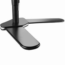 4 Monitor Stand Up Desk Table Stand | Heavy Duty | Fully Adjustable Tilt Function and Swivel | 13-27