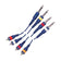 4 RCA Plug to 4 P-38 Mono Plug Cord Heavy Duty