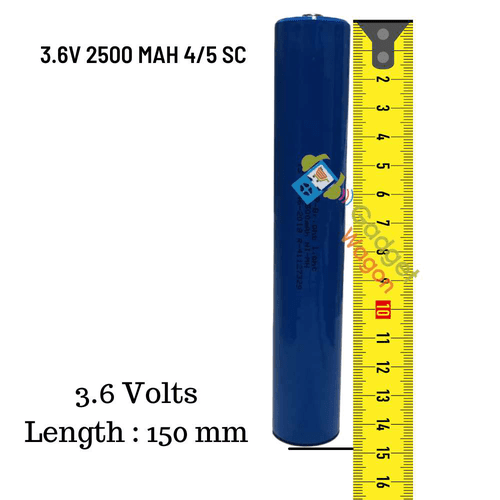 3.6V 2500 mah 4/5 Sub C Rechargeable Battery Brite Lite Ni-MH Cell Home Toys Torch