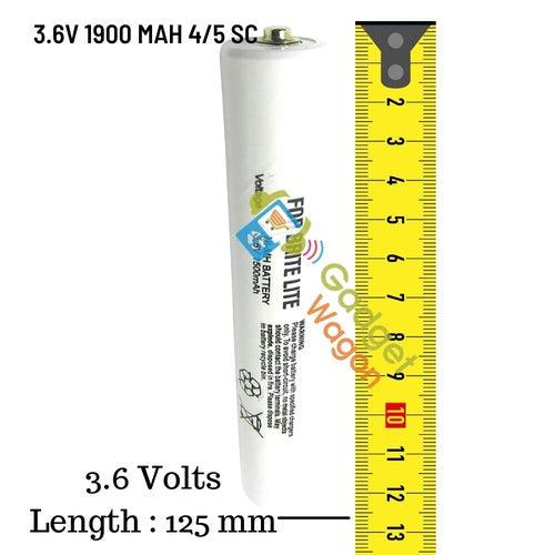 3.6V 1900 mah 4/5 SC Rechargeable Battery Brite Lite Ni-MH GFL Geepas Torch