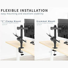 Single Monitor Stand with Laptop Tray Desk Mount LDT12- C1M2KN