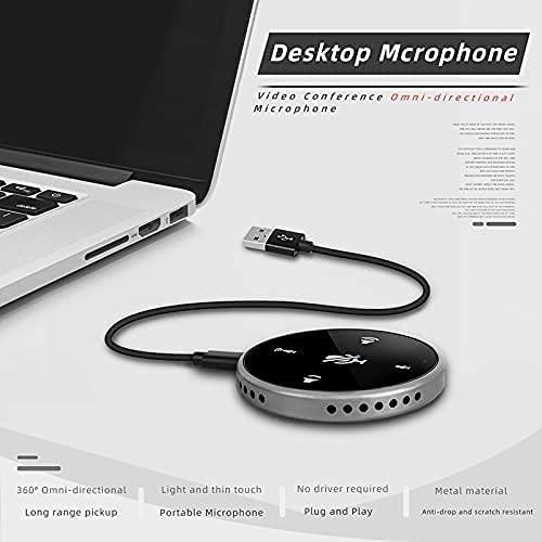 Sensitive USB PC Microphone Conference Omnidirectional Video calls 360 degree
