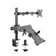 13-32 inches Monitor Stand with Laptop Tray Desk Mount Arm LDT12- C1M2KN