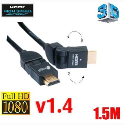 Right Angle HDMI Cable 1.4v Bend 19 Pin Male to Male