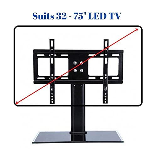 43 - 65" LED TV Table top Stand Base legs Bracket Desk Mount Universal - GADGET WAGON Desk Arm