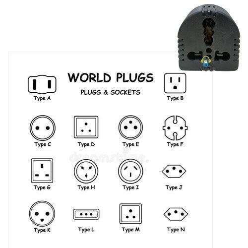 5/ 6 Amps to 16 / 15 A Converter Universal Input adapter 3 pin - GADGET WAGON Travel Adaptors & Converters