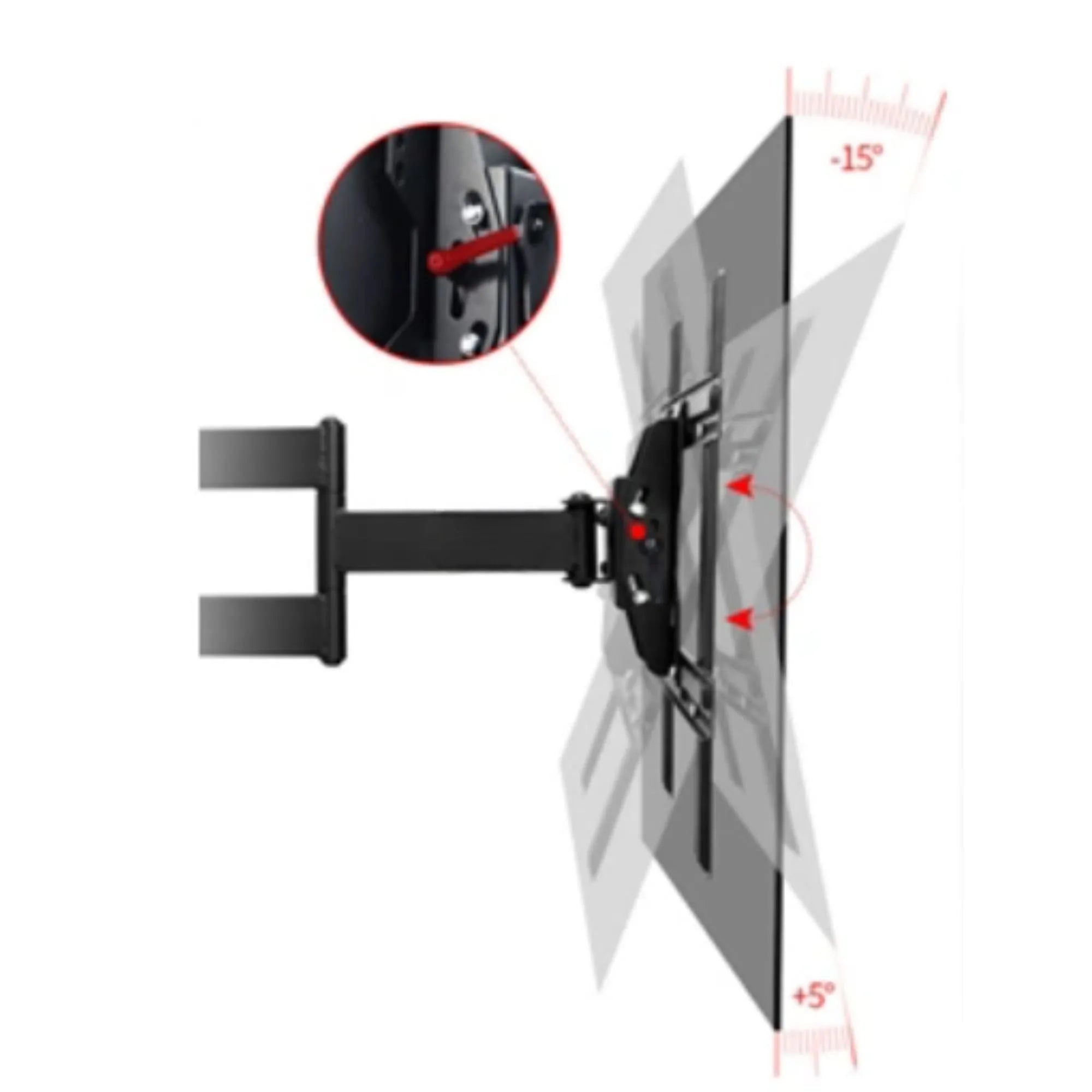 50 to 85" LED TV Interactive Panel Wall Mount Swivel and Tilt | 68.2 kgs Load Capacity NB SP2 - GADGET WAGON TV Wall & Ceiling Mounts
