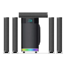 5.1 Subwoofer Speaker Home Theater System with Bluetooth, FM Radio, AUX, Card, USB - GADGET WAGON
