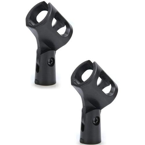 5/8" Mic Clamp Holder Universal for cordless microphones Pack of 2 (16:Cordlesss Cut) - GADGET WAGON Microphone Clumps