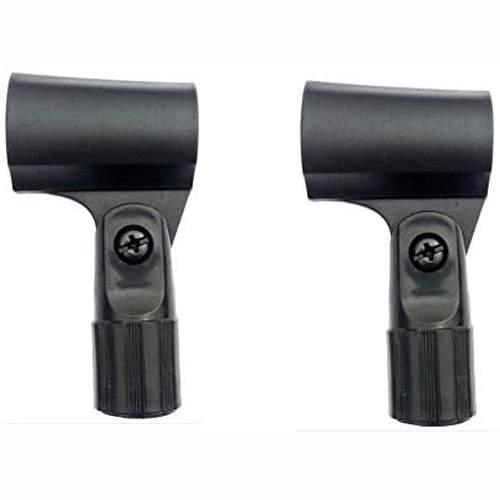 5/8" Mic Clamp Holder Universal for cordless/corded XLR, P38 microphones Pack of 2 (17:) - GADGET WAGON Microphone Clumps