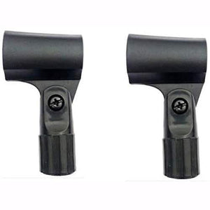 5/8" Mic Clamp Holder Universal for cordless/corded XLR, P38 microphones Pack of 2 (17:) - GADGET WAGON Microphone Clumps