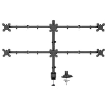 6 Monitor Desk Arm stand with Clamp & Grommet|Swivel and Tilt - GADGET WAGON