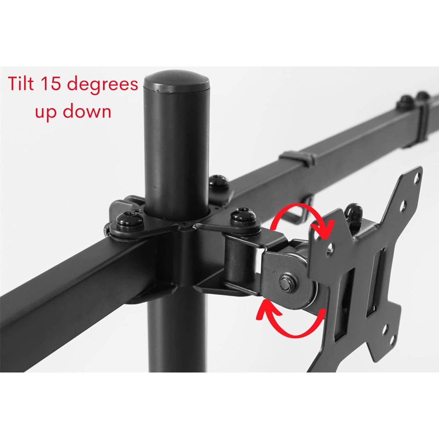 6 Monitor Desk Arm stand with Clamp & Grommet|Swivel and Tilt - GADGET WAGON