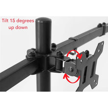 6 Monitor Desk Arm stand with Clamp & Grommet|Swivel and Tilt - GADGET WAGON