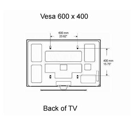 60 to 70 inches led tv wall mount heavy duty VESA 600 X 400 mm - GADGET WAGON TV Wall & Ceiling Mounts