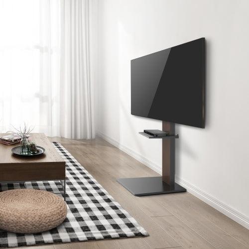 37 - 70" MODERN SLIM TV FLOOR STAND WITH EQUIPMENT SHELF FS16-46TD