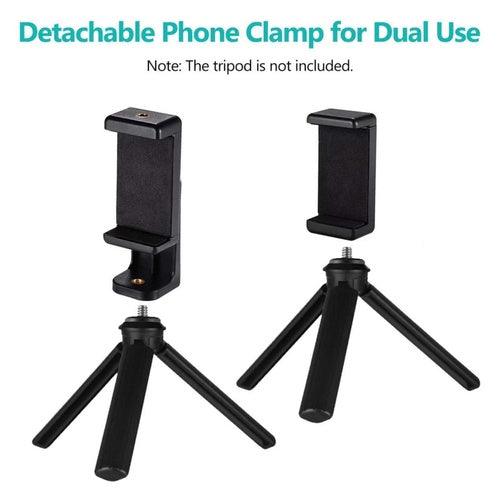 Adjustable Phone holder for Tripod Stand 1/4" thread Universal - GADGET WAGON