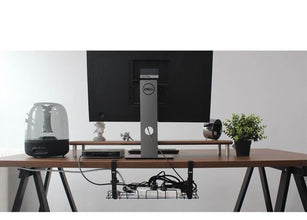 Cable Management Tray Organizer Under Desk for Office and Home No Drill - GADGET WAGON Desk Arm