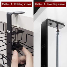 Cable Management Tray Organizer Under Desk for Office and Home No Drill - GADGET WAGON Desk Arm