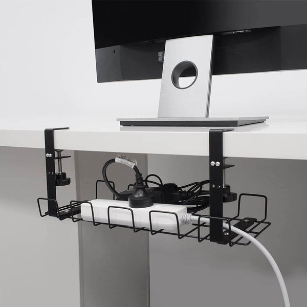 Cable Management Officeworks Cable Management Tray Organizer Under Desk for Office Home No Drill ...