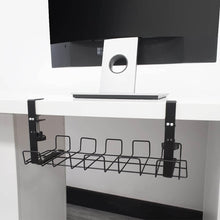 Cable Management Tray Organizer Under Desk for Office and Home No Drill - GADGET WAGON Desk Arm
