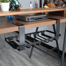 Cable Management Tray Organizer Under Desk for Office and Home No Drill/Stick Option - GADGET WAGON Desk Arm