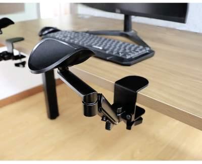 Computer Desk Arm Rest Ergonomic Arm Support Bracket 360° Rotating - GADGET WAGON